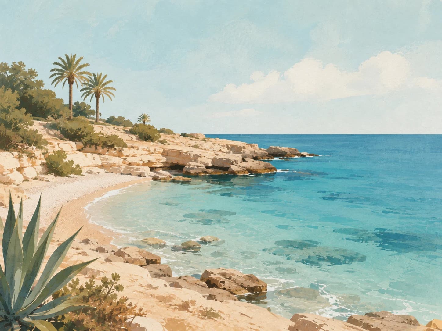 Cala Piteras – badested ved kysten av Torrevieja