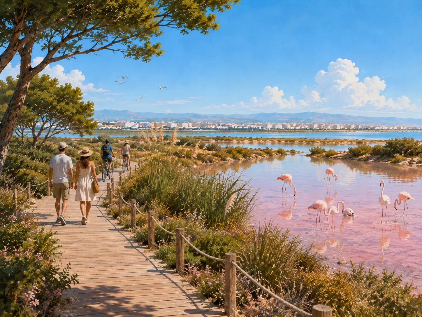 Guidad naturtur i Torreviejas lagunlandskap