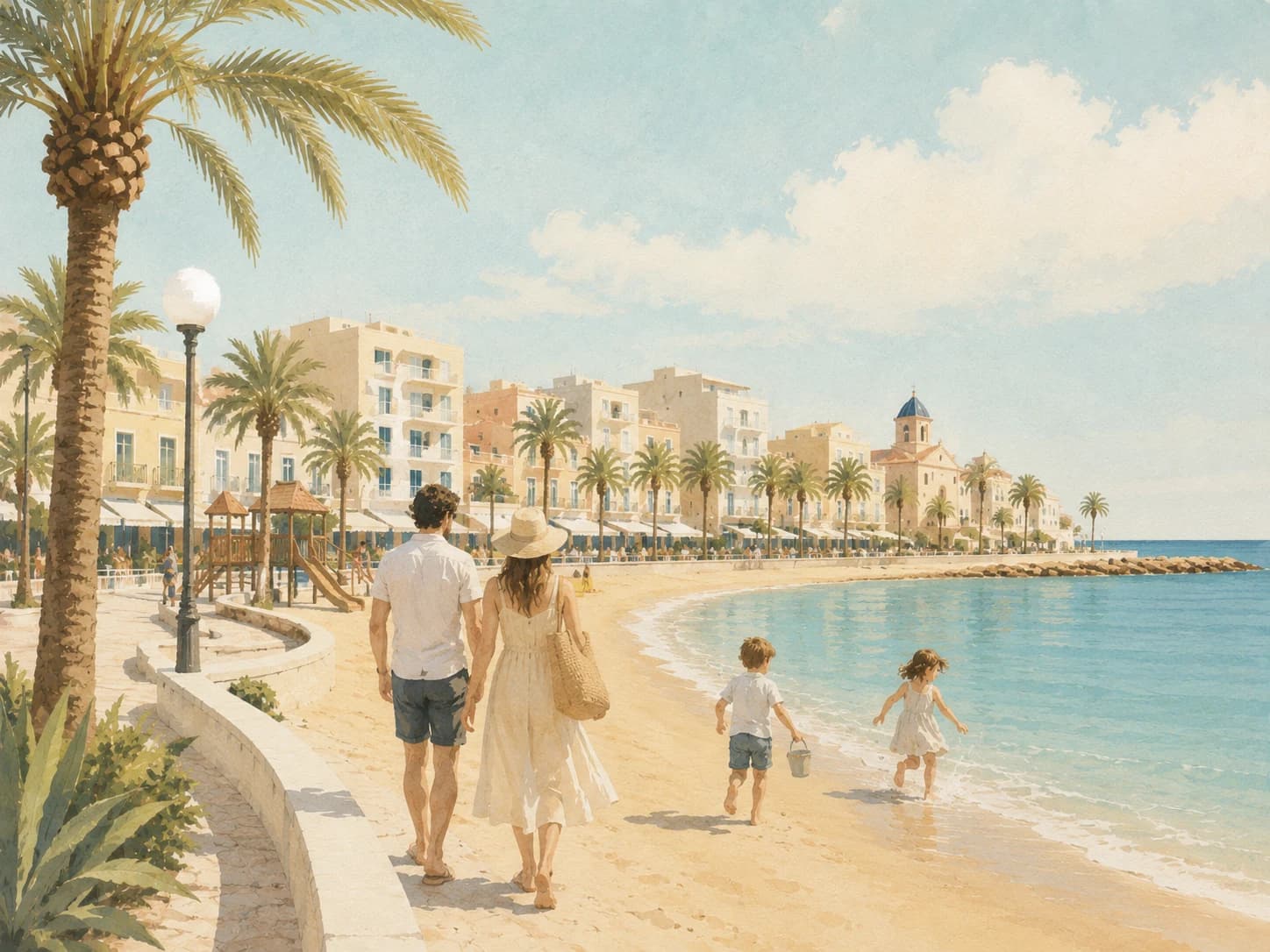 Familievennlig offentlig park i Torrevieja